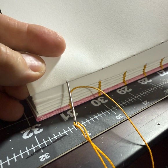 CUSTOM Made To Order Coptic Bound Art Journal. Cloth covered journal. - Picture 7 of 8